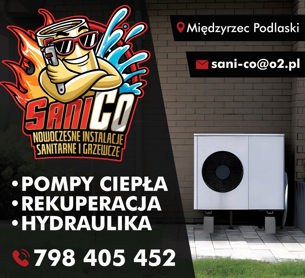 SANICO SPÓŁKA Z OGRANICZONĄ ODPOWIEDZIALNOŚCIĄ - instalacje sanitarne MIĘDZYRZEC PODLASKI instalacje sanitarne MIĘDZYRZEC PODLASKI